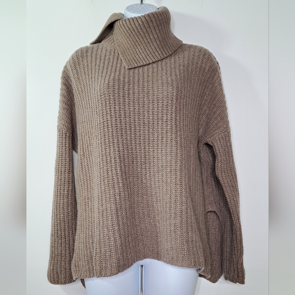 Revolve 27 Miles Malibu Asher Wool and Cashmere Turtleneck Sweater Size Small